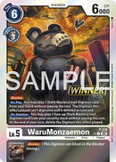 WaruMonzaemon (Official Store Tournament 2026 Vol. 1 Winner) (P-216) - Digimon Promotion Cards Foil