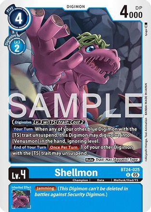 Shellmon (BT24-025) - Time Stranger Foil