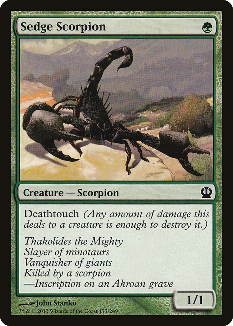 Sedge Scorpion (THS-177)  Foil - Theros