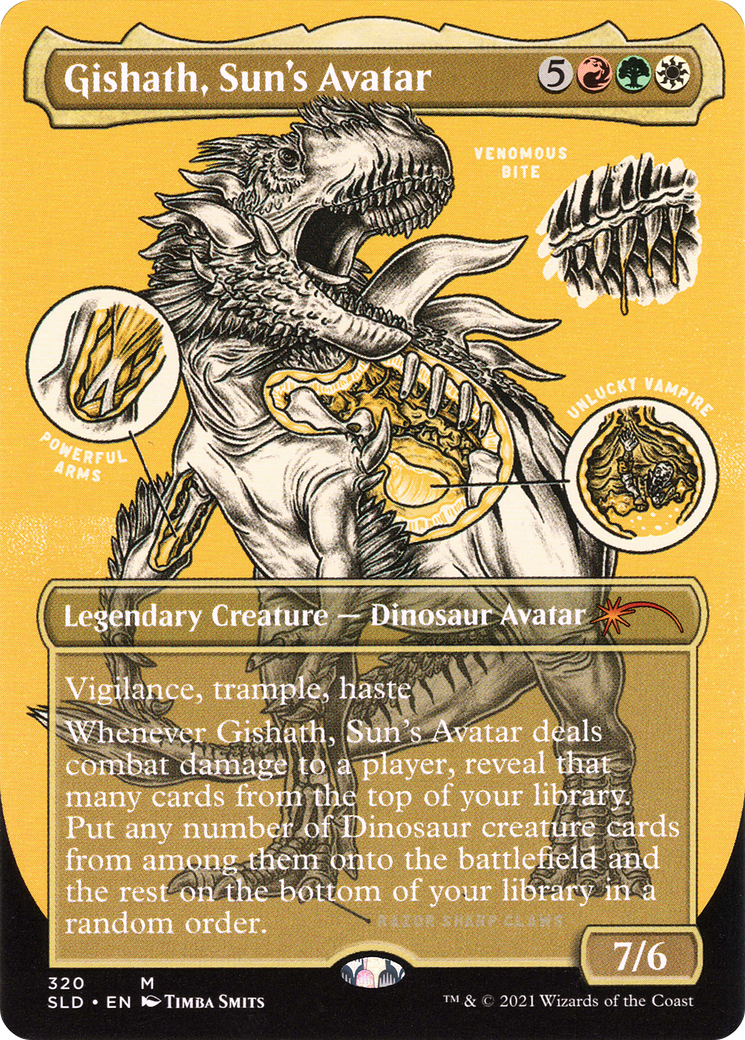 Gishath, Sun's Avatar (SLD-320)  - Secret Lair Drop (Borderless)