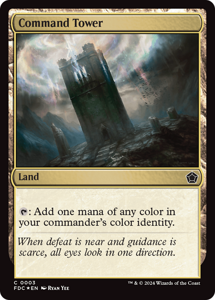 Command Tower (FDC-003)  Foil - Foundations Commander