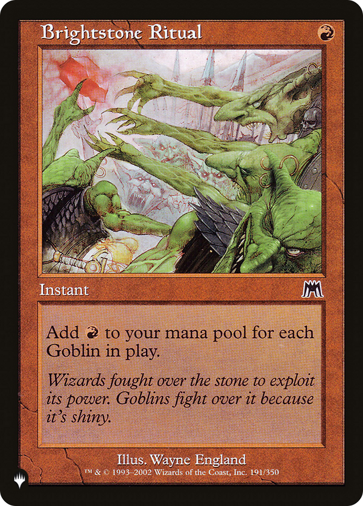 Brightstone Ritual (LIST-191/350)  - The List