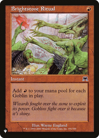 Brightstone Ritual (LIST-191/350)  - The List
