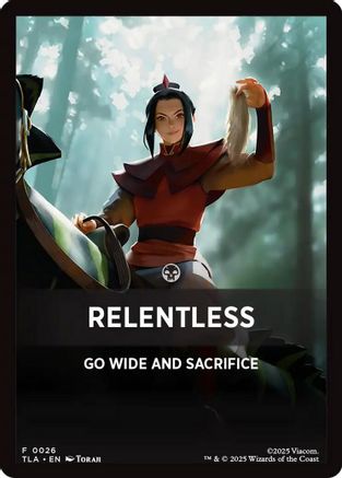Relentless Theme Card (TLA-026)  - Avatar: The Last Airbender