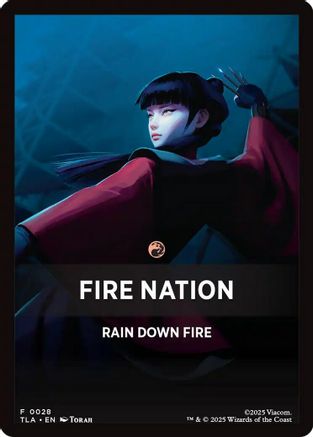 Fire Nation Theme Card (TLA-028)  - Avatar: The Last Airbender