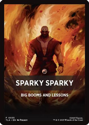 Sparky Sparky Theme Card (TLA-035)  - Avatar: The Last Airbender