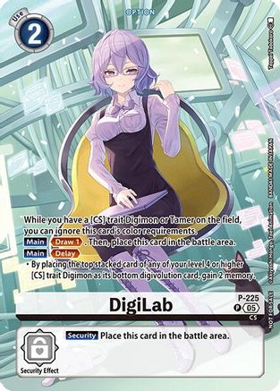 Digilab (Time Stranger Box Topper) (P-225) - Digimon Promotion Cards Foil