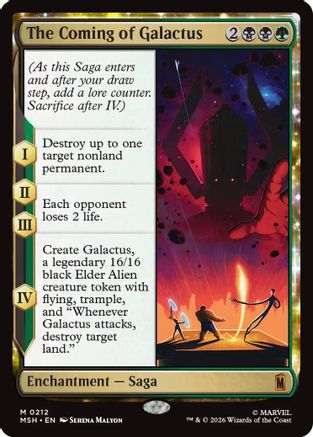 The Coming of Galactus (MSH-212)  Foil - Marvel Super Heroes