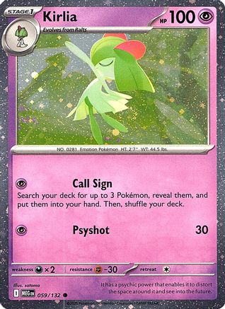 Kirlia (Cosmos Holo) 059  - Holofoil Miscellaneous Cards & Products - Common