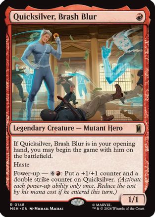 Quicksilver, Brash Blur (MSH-148)  - Marvel Super Heroes
