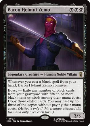 Baron Helmut Zemo (MSH-087)  - Marvel Super Heroes