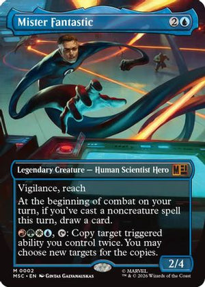 Mister Fantastic (Borderless) (MSC-002)  - Commander: Marvel Super Heroes