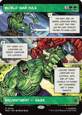 World War Hulk (Borderless) (MSH-304)  Foil - Marvel Super Heroes