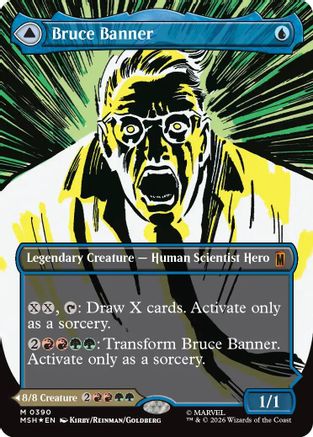 Bruce Banner (Borderless) (MSH-390)  Foil - Marvel Super Heroes