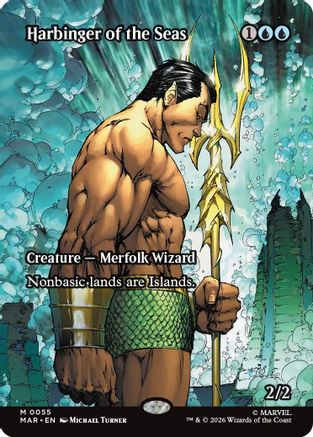 Harbinger of the Seas (Borderless) (MAR-055)  Foil - Marvel Universe Eternal-Legal