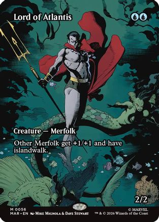 Lord of Atlantis (Borderless) (MAR-056)  - Marvel Universe Eternal-Legal