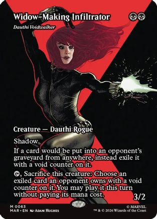 Widow-Making Infiltrator - Dauthi Voidwalker (Borderless) (MAR-063) - Marvel Universe Eternal-Legal Foil