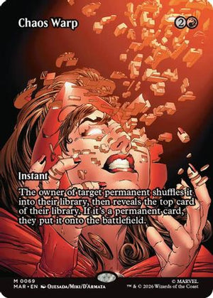 Chaos Warp (Borderless) (MAR-069)  Foil - Marvel Universe Eternal-Legal