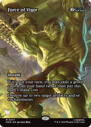 Force of Vigor (Borderless) (MAR-077)  - Marvel Universe Eternal-Legal