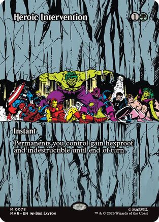 Heroic Intervention (0078) (Borderless) (MAR-078)  - Marvel Universe Eternal-Legal