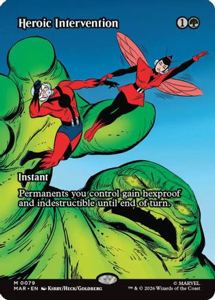 Heroic Intervention (0079) (Borderless) (MAR-079)  - Marvel Universe Eternal-Legal