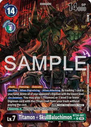 Titamon + SkullBaluchimon (Alternate Art) (BT24-081) - Time Stranger Foil