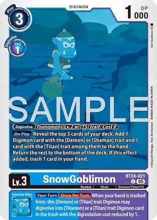 SnowGoblinmon (BT24-021) - Time Stranger