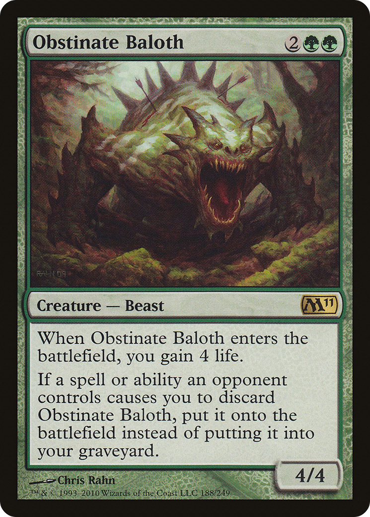 Obstinate Baloth (M11-188)  Foil - Magic 2011