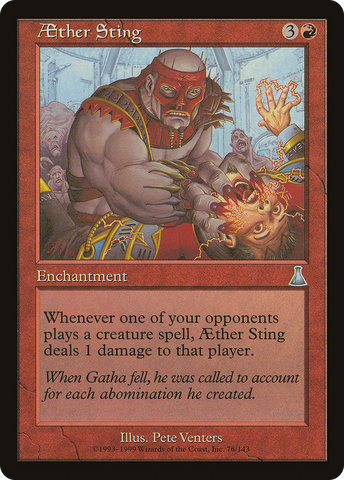 Aether Sting (UDS-076)  - Urza's Destiny