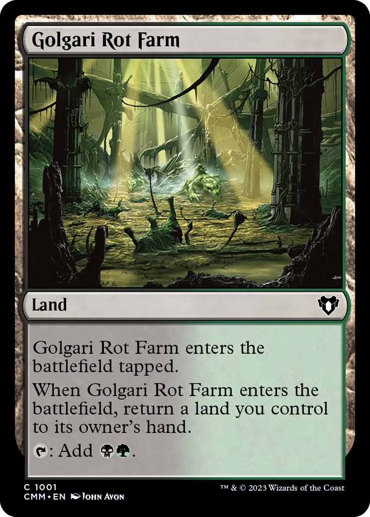 Golgari Rot Farm (CMM-1001)  - Commander Masters