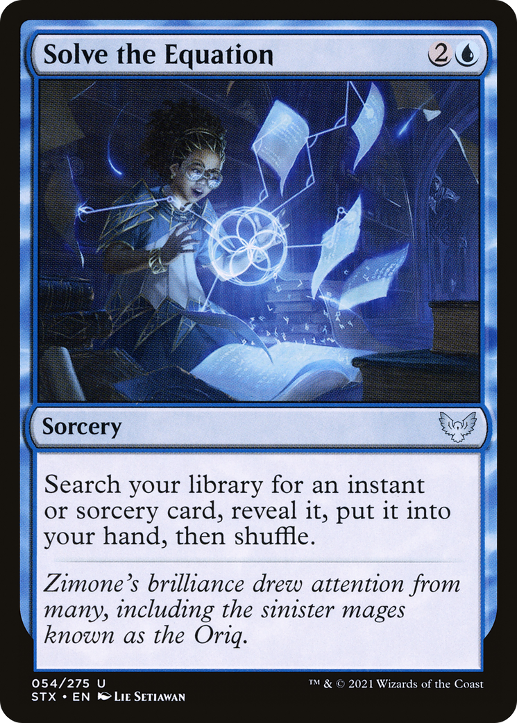 Solve the Equation (STX-054)  Foil - Strixhaven: School of Mages