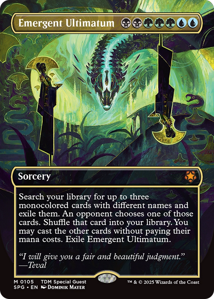 Emergent Ultimatum (Borderless) (SPG-105)  Foil - Special Guests