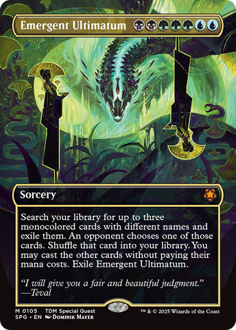 Emergent Ultimatum (Borderless) (SPG-105)  Foil - Special Guests