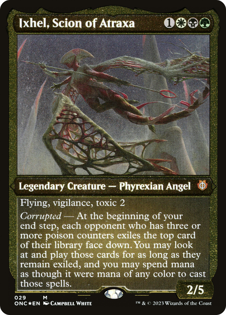Ixhel, Scion of Atraxa (ONC-029)  Etched Foil - Phyrexia: All Will Be One Commander