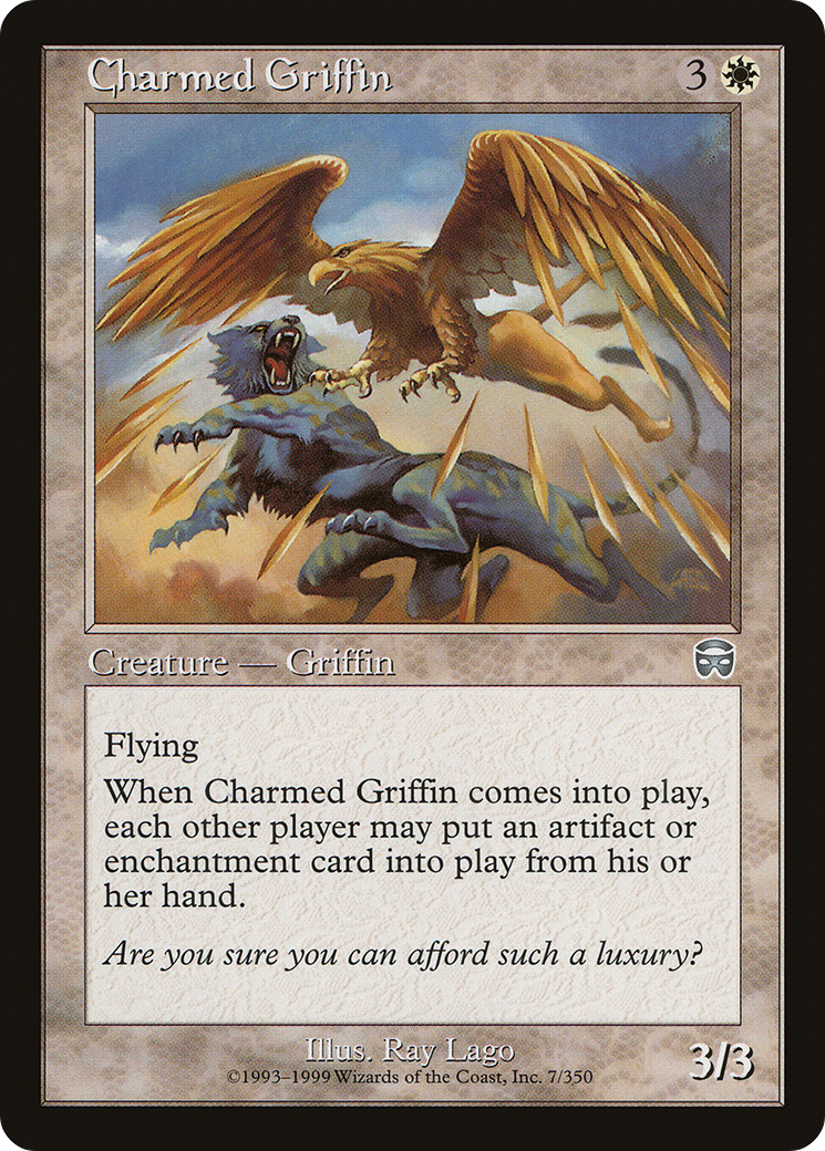 Charmed Griffin (MMQ-007)  - Mercadian Masques