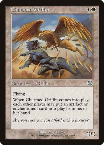 Charmed Griffin (MMQ-007)  - Mercadian Masques