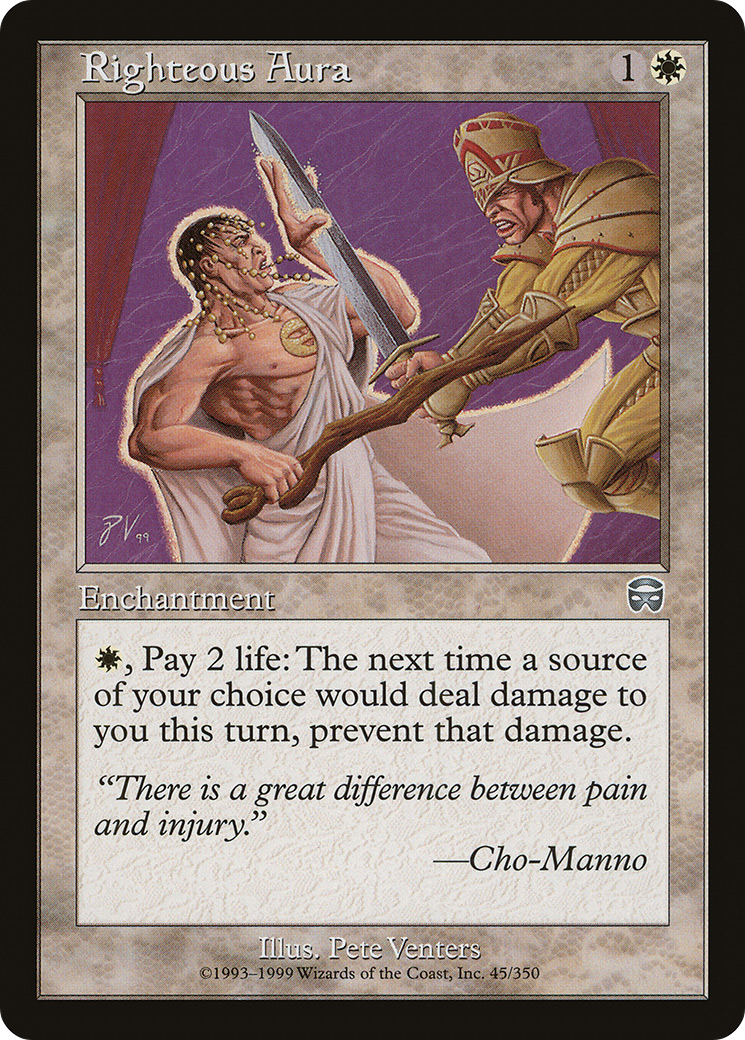 Righteous Aura (MMQ-045)  - Mercadian Masques