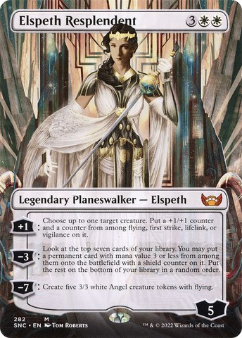 Elspeth Resplendent (Borderless) (SNC-282)  - Streets of New Capenna