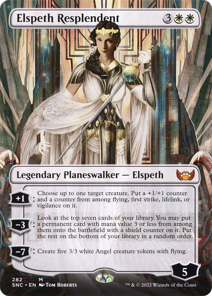 Elspeth Resplendent (Borderless) (SNC-282)  - Streets of New Capenna