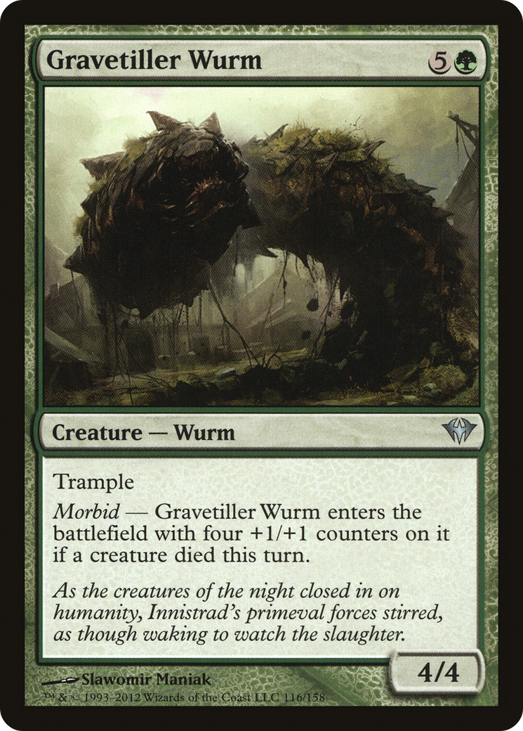 Gravetiller Wurm (DKA-116)  Foil - Dark Ascension