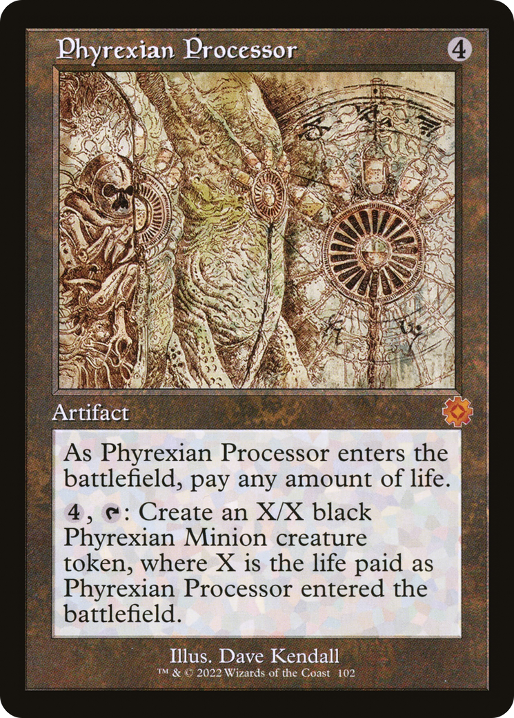 Phyrexian Processor (Schematic) (BRR-102)  Foil - The Brothers' War Retro Artifacts