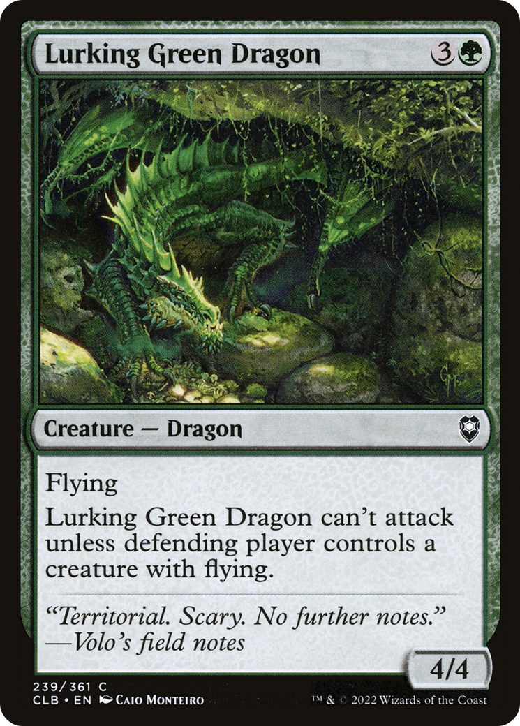 Lurking Green Dragon (CLB-239)  - Commander Legends: Battle for Baldur's Gate