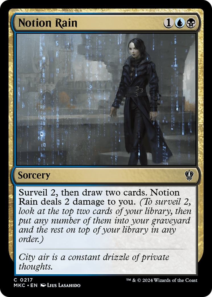 Notion Rain (MKC-217)  - Murders at Karlov Manor Commander