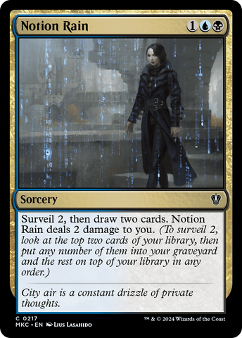 Notion Rain (MKC-217)  - Murders at Karlov Manor Commander