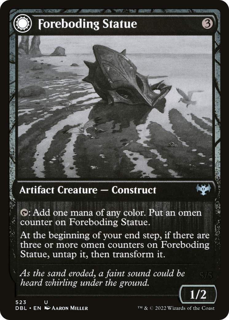 Foreboding Statue (DBL-523)  Foil - Innistrad: Double Feature: (Double Faced Transform)