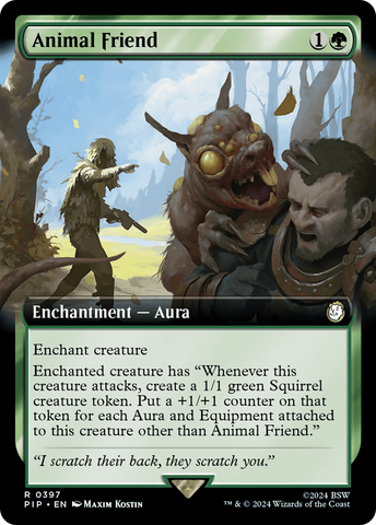 Animal Friend (Extended Art) (PIP-397) - Fallout: (Extended Art) Foil