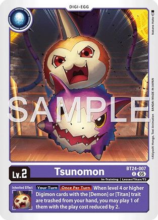 Tsunomon (BT24-007) - Time Stranger