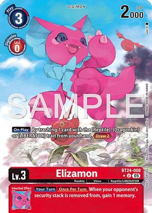 Elizamon (Box Topper) (BT24-008) - Time Stranger Foil