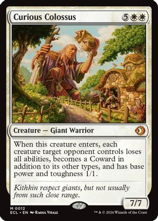 Curious Colossus (ECL-012)  Foil - Lorwyn Eclipsed