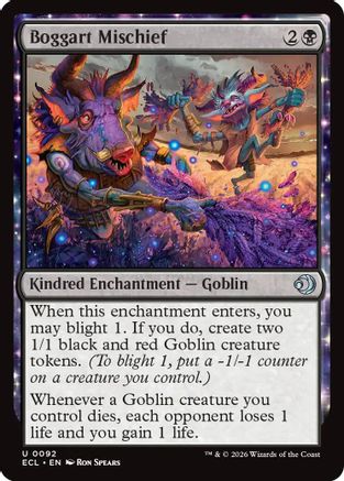 Boggart Mischief (ECL-092) - Lorwyn Eclipsed Foil